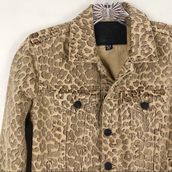 Lucky Brand Tomboy Trucker Leopard Print Jacket Size Large - Picture 5 of 8